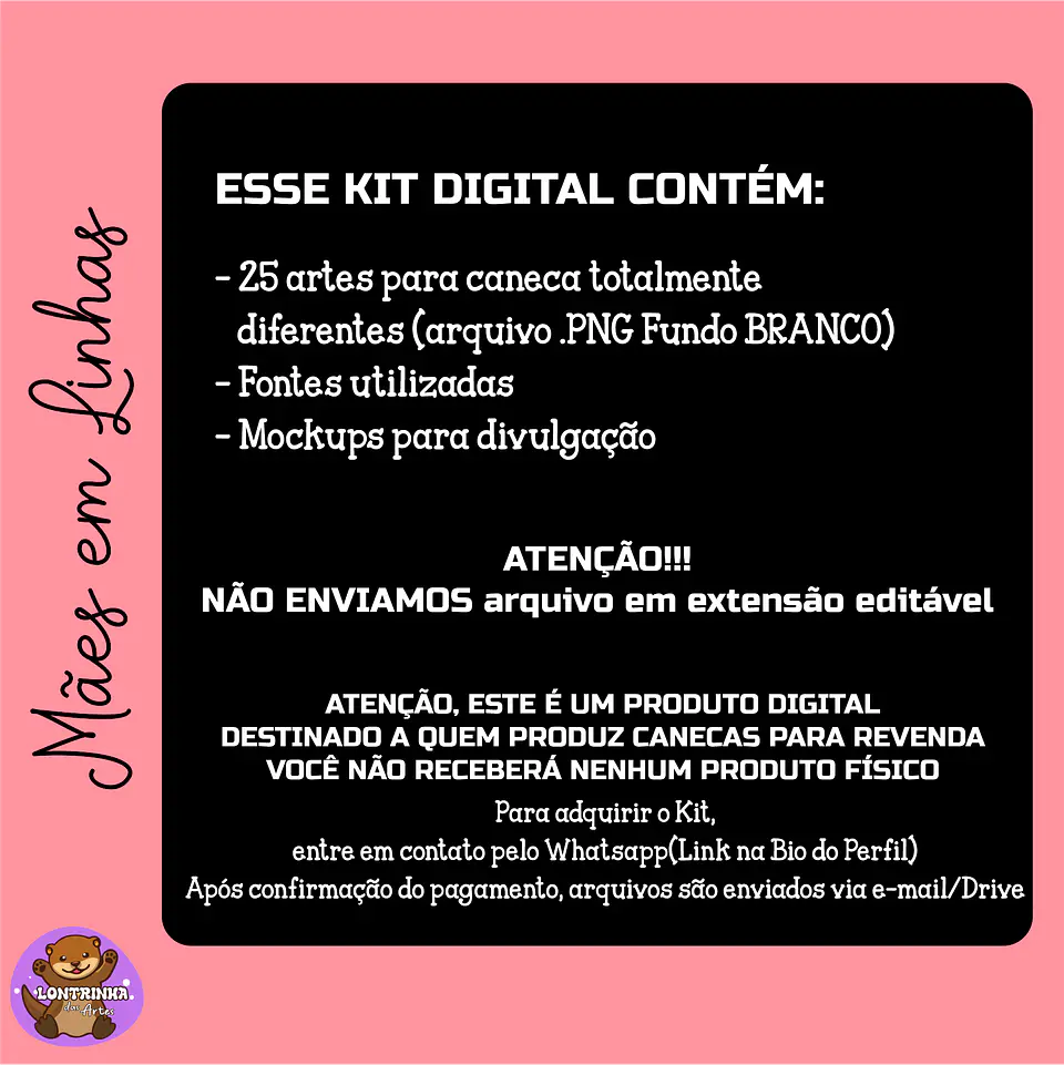 Arquivo Sublimação Combo Canecas Dia das Mães em Linhas 8