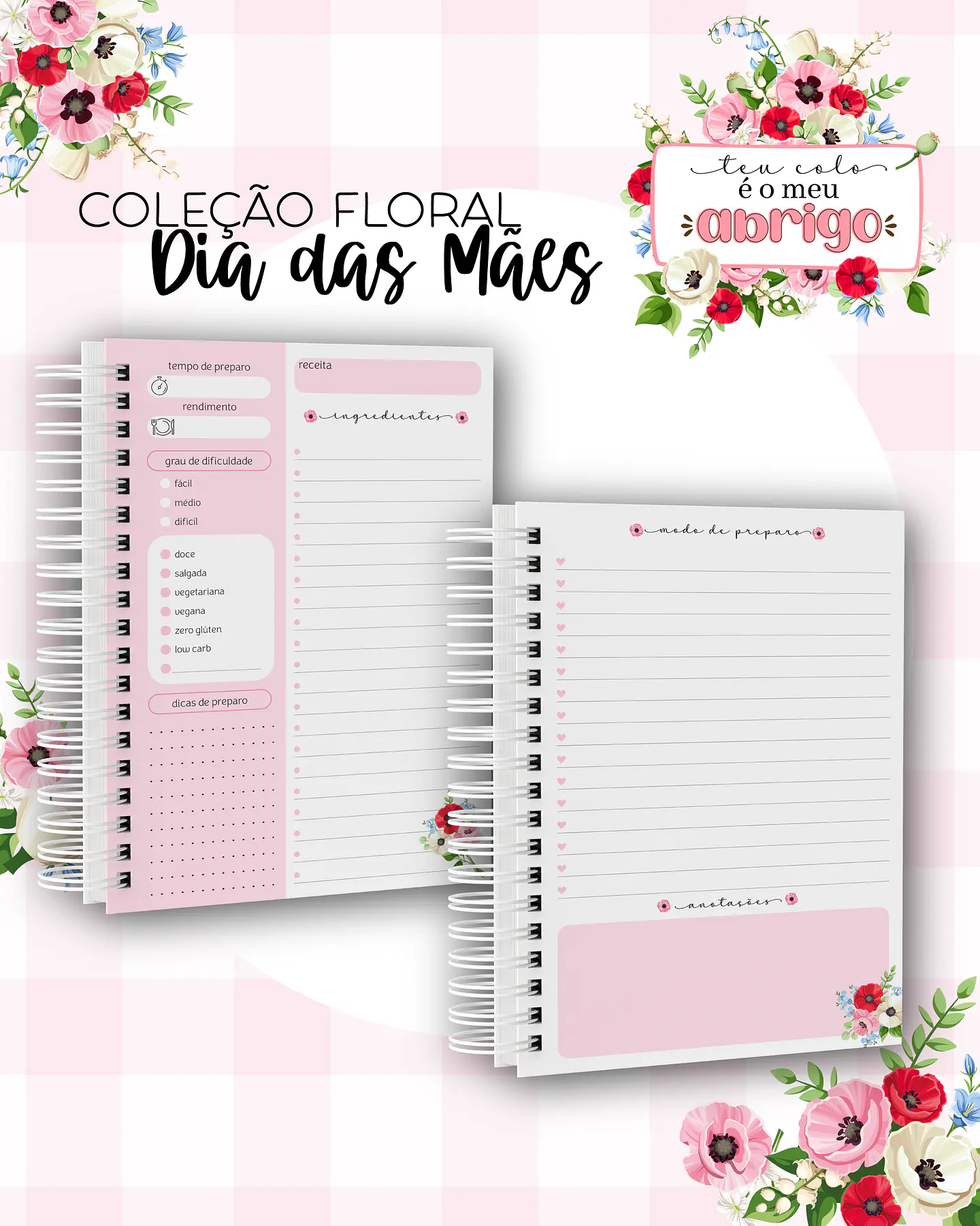 Arquivo Encadernação Floral Dia das Mães - Dream Arts 14