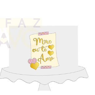 Arquivo Topo de Bolo Dia das Mães Bilhete 