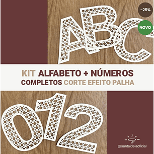 Arquivo de Corte Alfabeto Palha - Santa Ideia