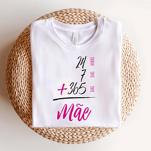 Arquivo Sublimação Camiseta Mãe 24h