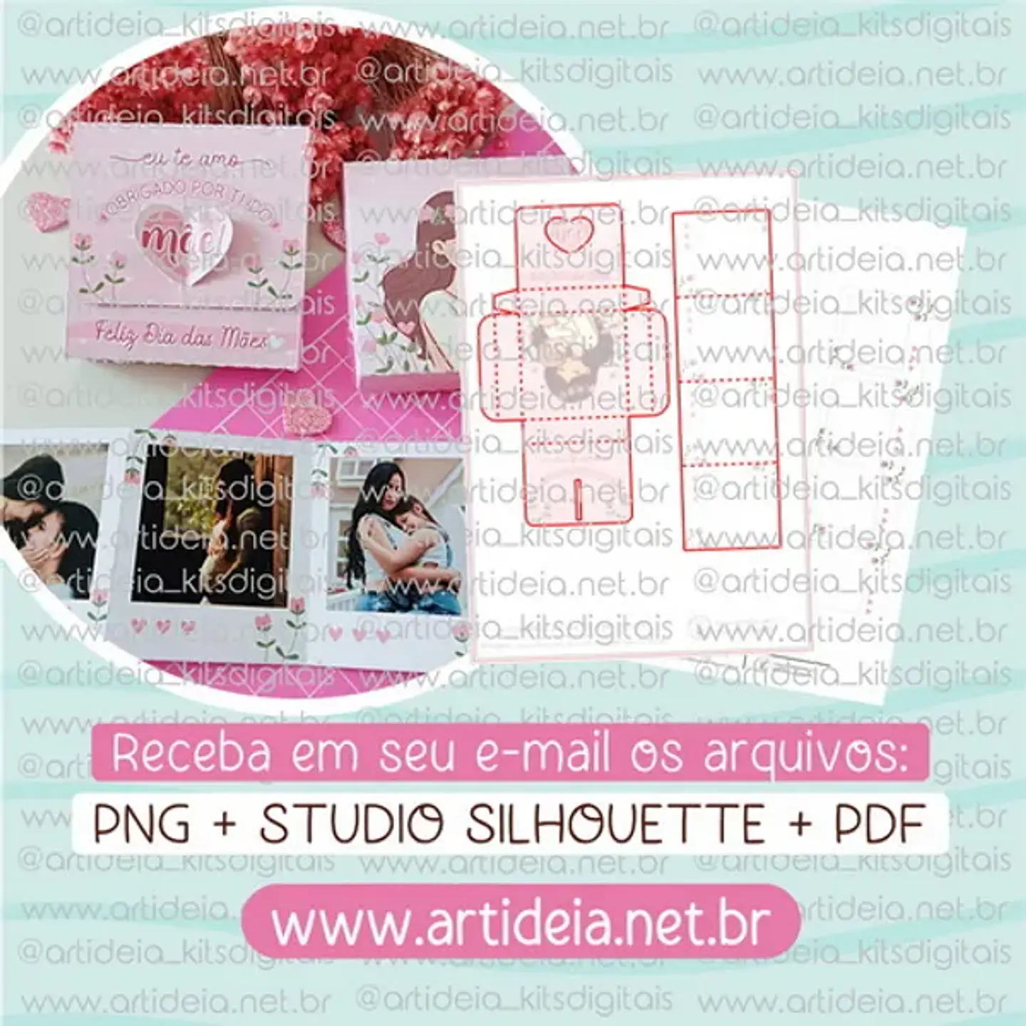 Arquivo de Corte Caixa Foto Dia das Mães - Art Ideia 1