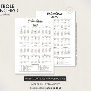 Arquivo Combo de Cadernos Financeiros com Insert Calendário de 24/25 - LEIA A DESCRIÇÃO