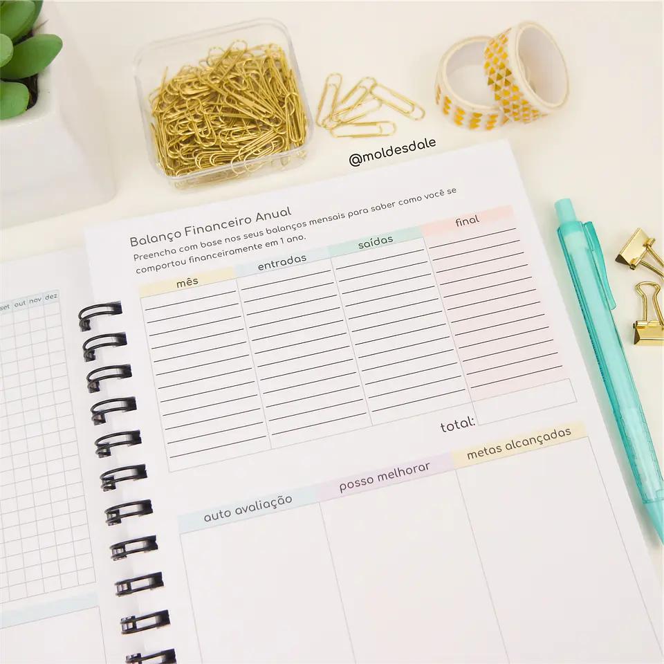 Arquivo Combo de Cadernos Financeiros com Insert Calendário de 24/25 - LEIA A DESCRIÇÃO 12