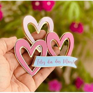 Arquivo Topo de Bolo Coração Dia das Mães - CASTEFE