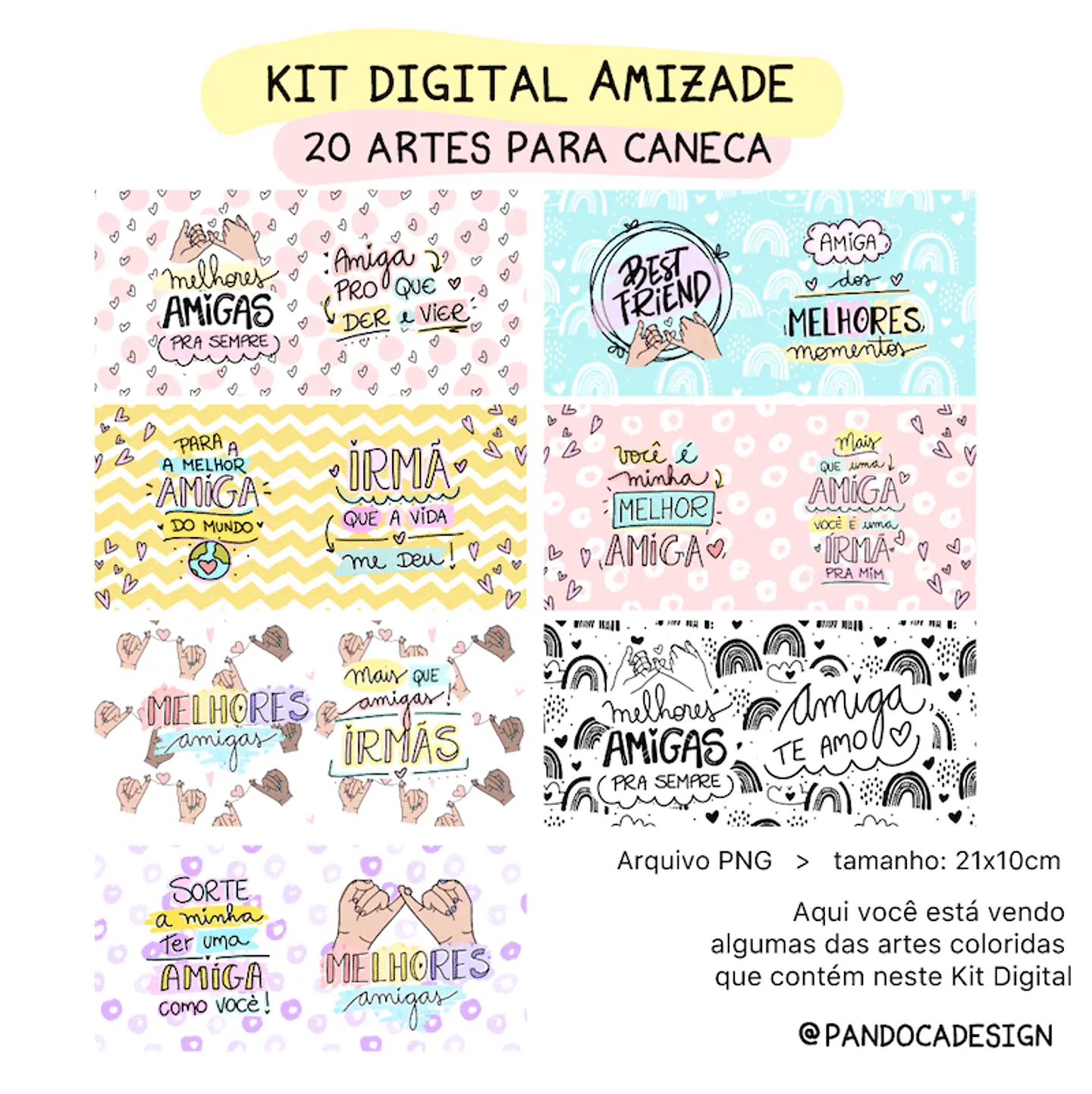 Kit Digital Amizade - Pandoca 4