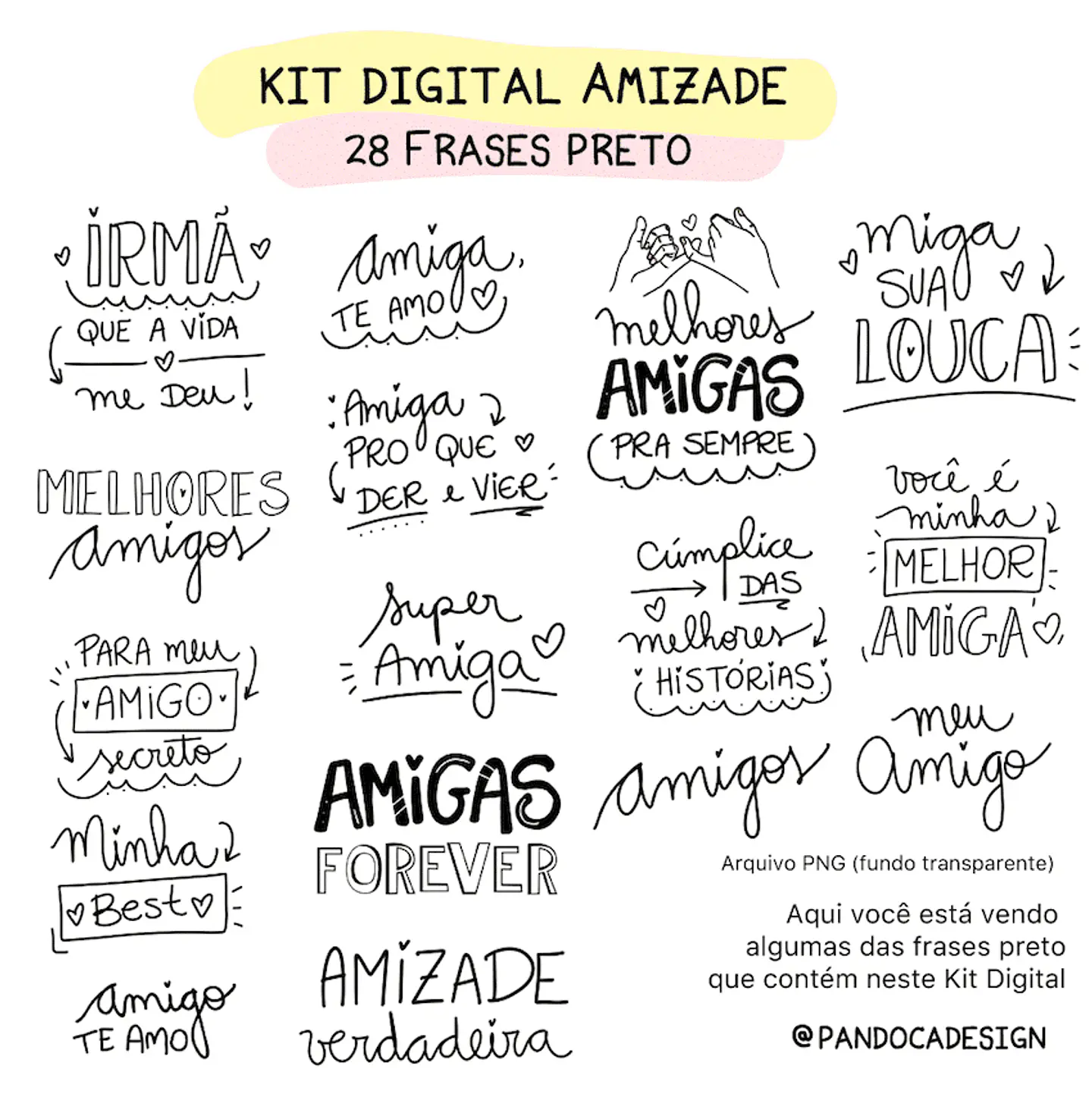 Kit Digital Amizade - Pandoca 7