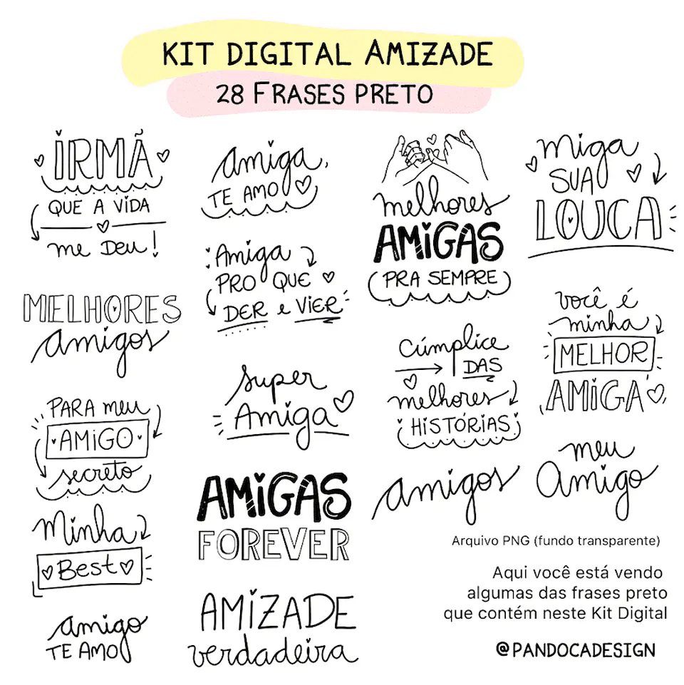 Kit Digital Amizade - Pandoca 7