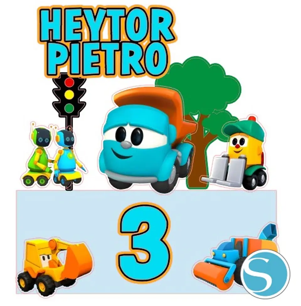 Arquivo Topo de Bolo Léo Caminhão 1