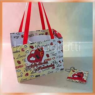 Arquivo de corte sacola para caneca dia dos namorados