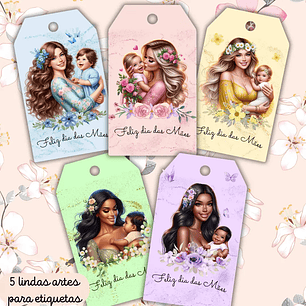 Arquivo de Corte Tags Dia das Mães 