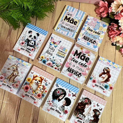 Arquivo Dia das Mães Capa para Bloquinho 10x7 - GB PERSONALIZADOS