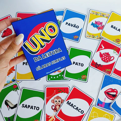 Arquivo de Corte Uno da Leitura Silabas Simples - Somente PDF