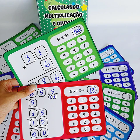 Arquivo de Corte Calculando Multiplicação e Divisão - Somente PDF