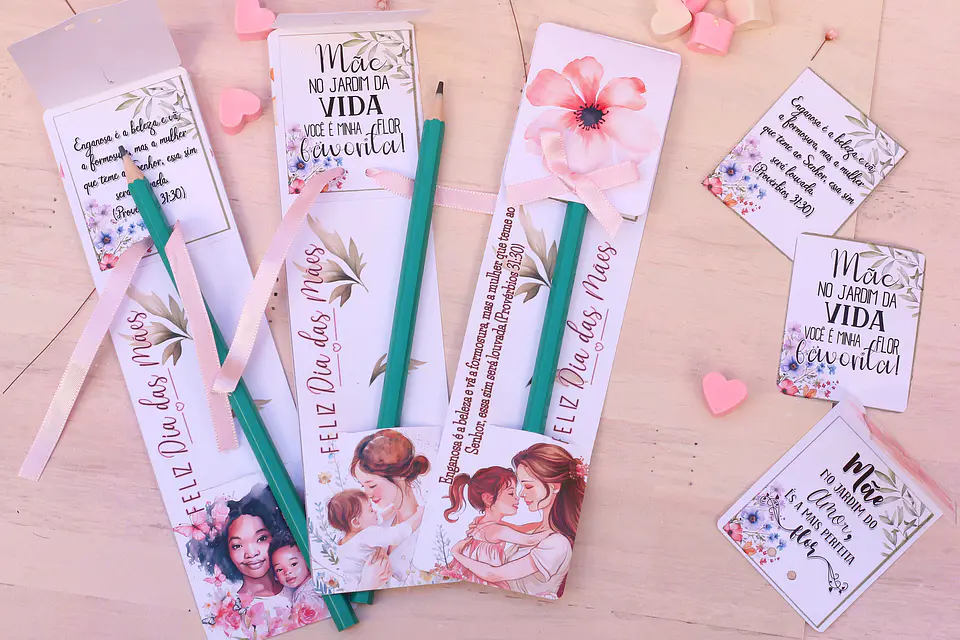 Arquivo Dia das Mães Card Lápis Envelope - Loopinha 1