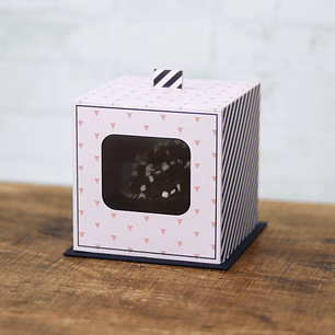 Arquivo de Corte Caixa com visor para Cupcake