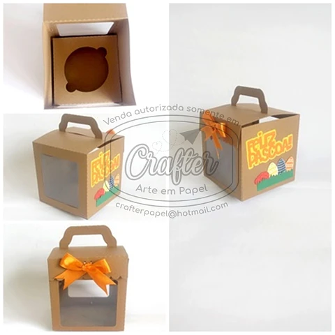 Arquivo caixa para cupcake