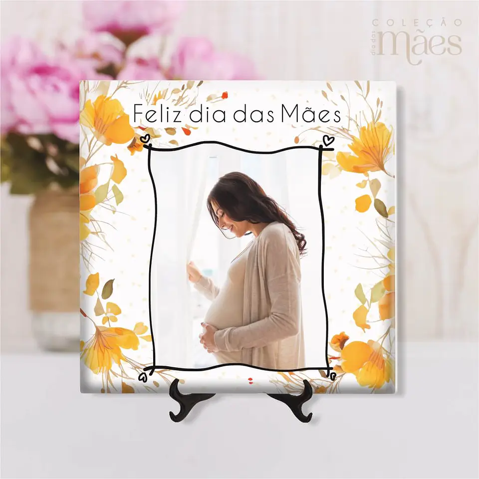 Arquivo Sublimação Azulejos Dia das Mães com Fotos - VINTAGE 6