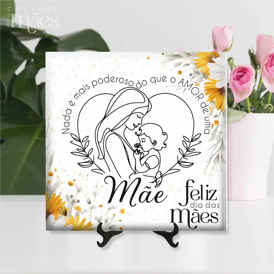 Arquivo Sublimação Azulejos Dia das Mães - VINTAGE 6