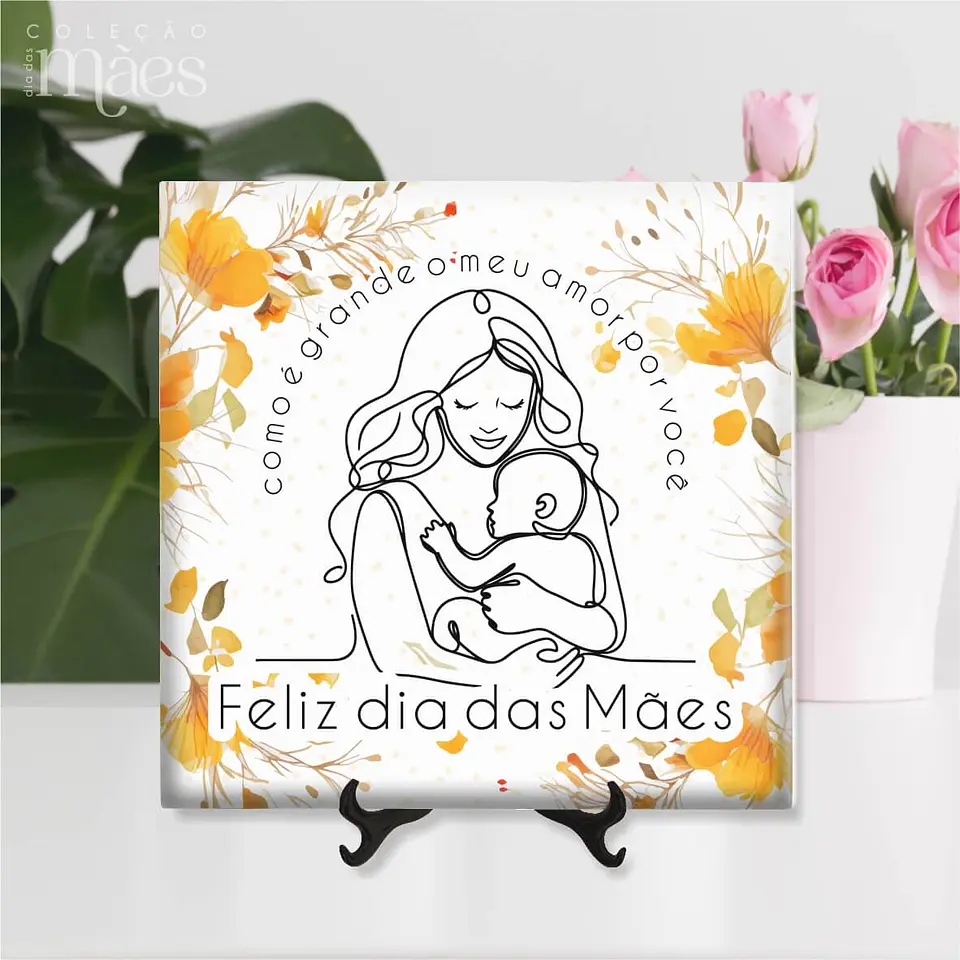 Arquivo Sublimação Azulejos Dia das Mães - VINTAGE 11
