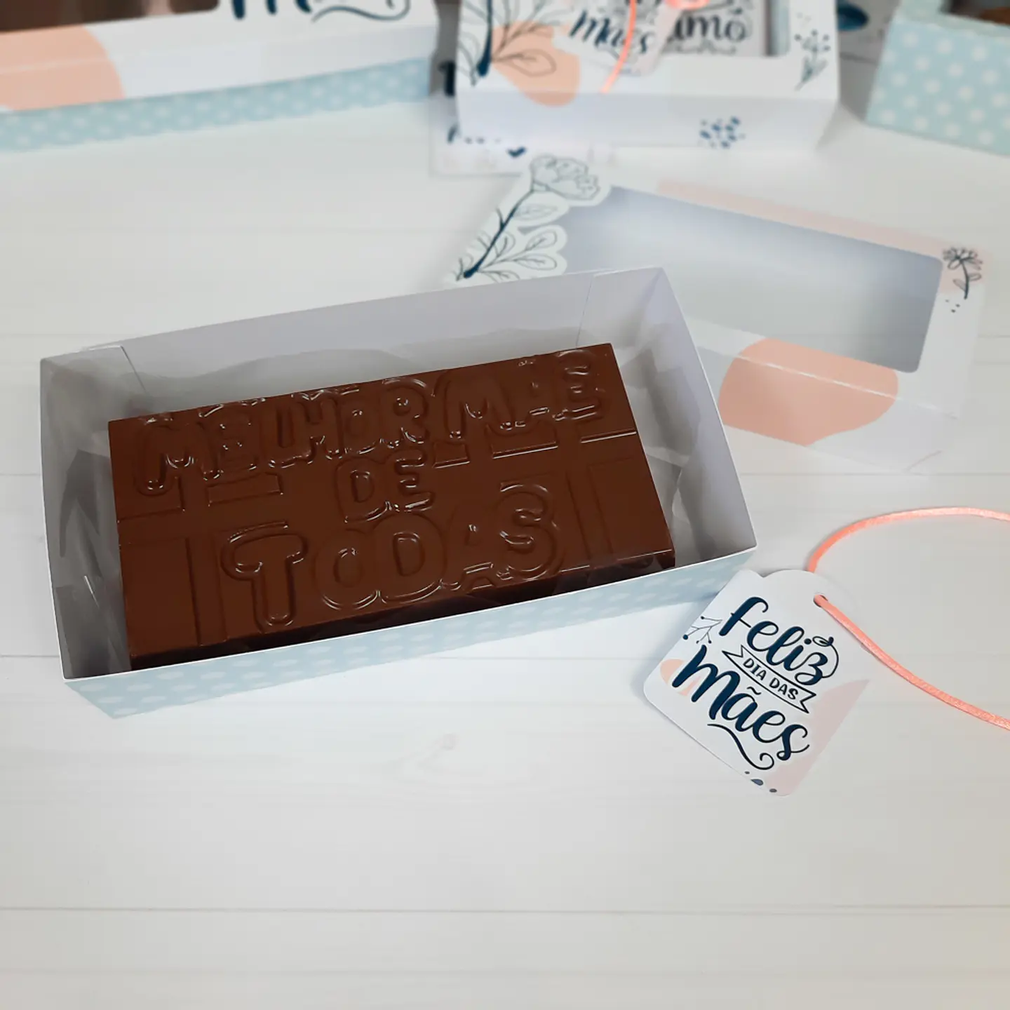 Arquivo Caixa para Barra de Chocolate Artesanal Dia das Mães 2