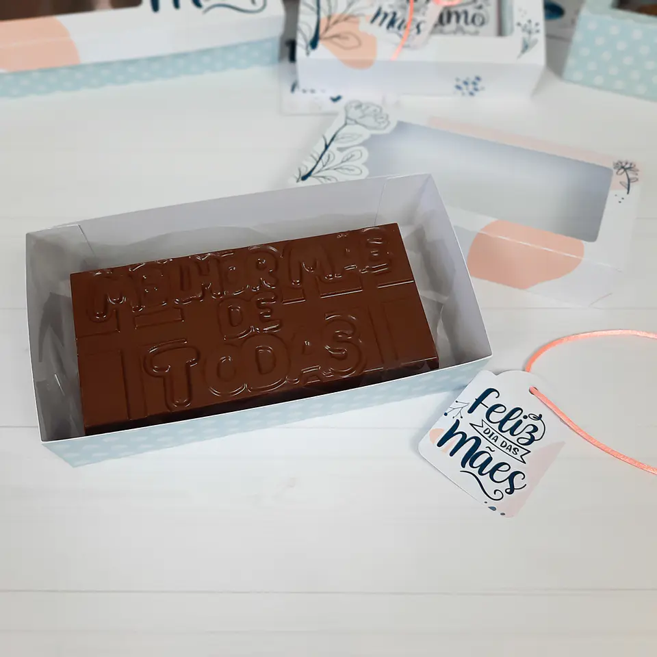Arquivo Caixa para Barra de Chocolate Artesanal Dia das Mães 2