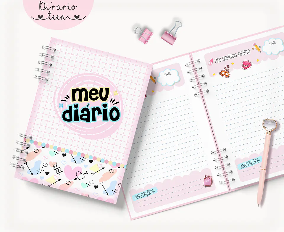 Arquivo Agenda meu diario - Diário Teen - Lina criativa 1