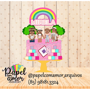 Arquivo de corte topo roblox menina