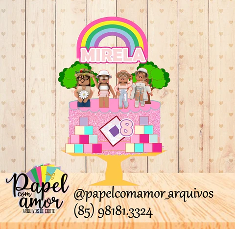 Arquivo de corte topo roblox menina