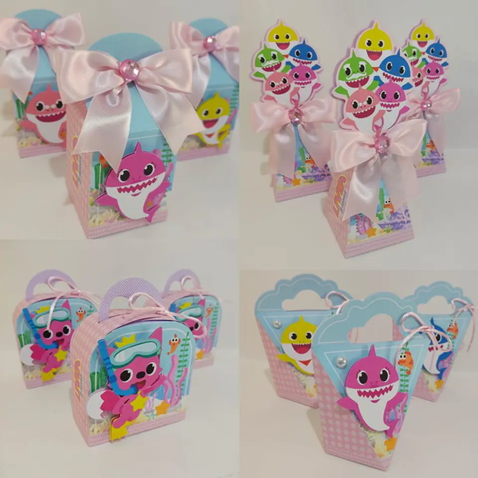 Arquivo de corte baby shark rosa 1