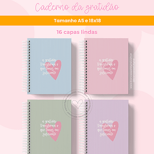 Arquivo Encadernação Caderno da Gratidão - BRANCO PAPEL