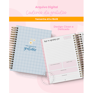 Arquivo Encadernação Caderno da Gratidão - BRANCO PAPEL