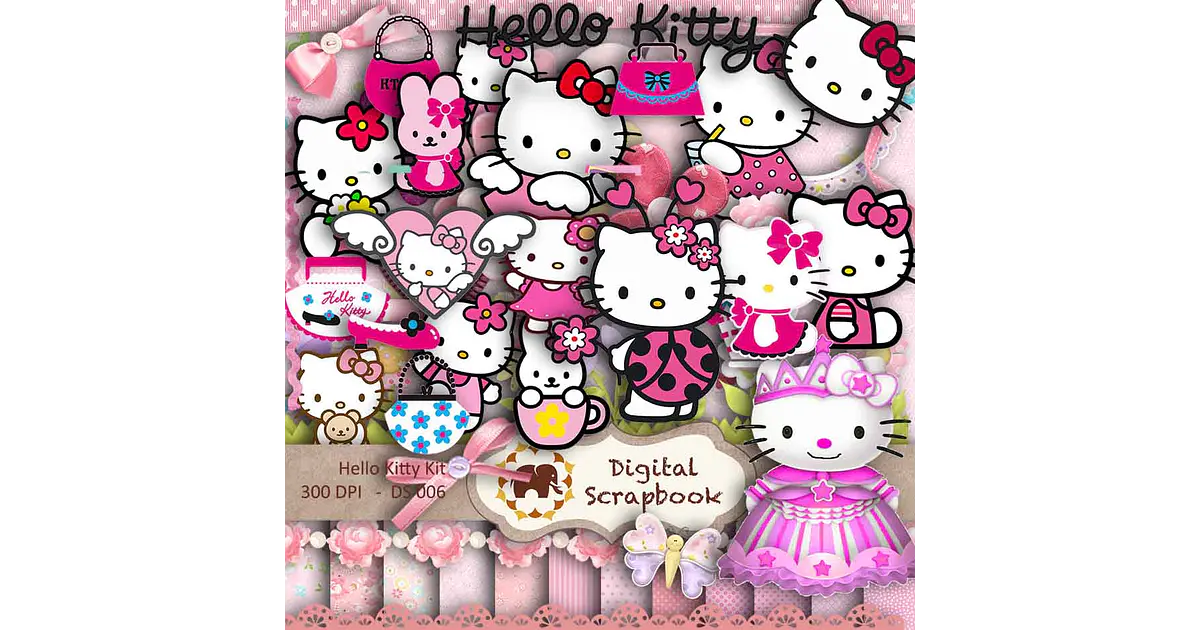 Kit Digital Hello Kitty