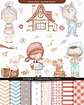 Kit Digital Chapeuzinho Vermelho Aquarela - GABS - Thumbnail 1