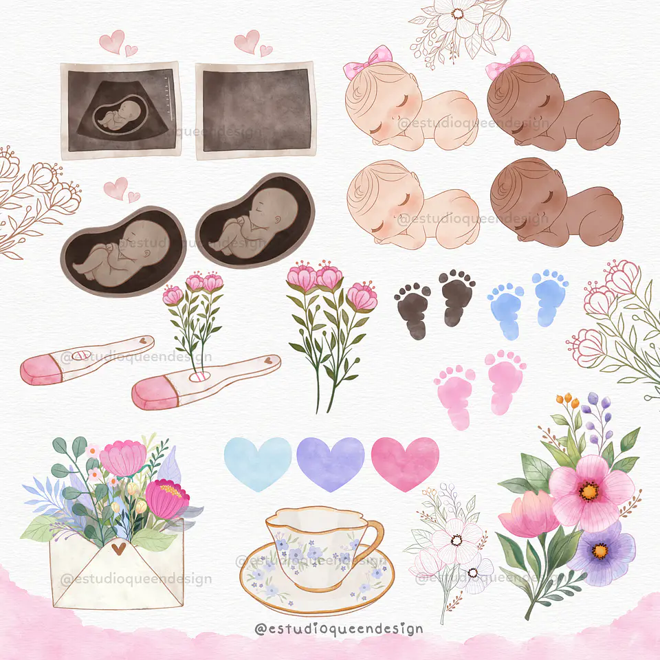 Arquivo Kit Digital Dia das Mães Aquarela  7