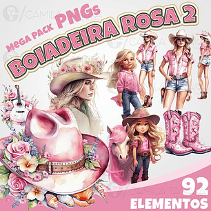 Kit Digital Boiadeira Rosa - Camila Tanaka