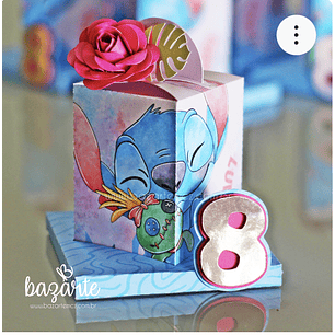 Arquivo de Corte Caixa Alça com Bases - SOMENTE MOLDE - BAZARTE