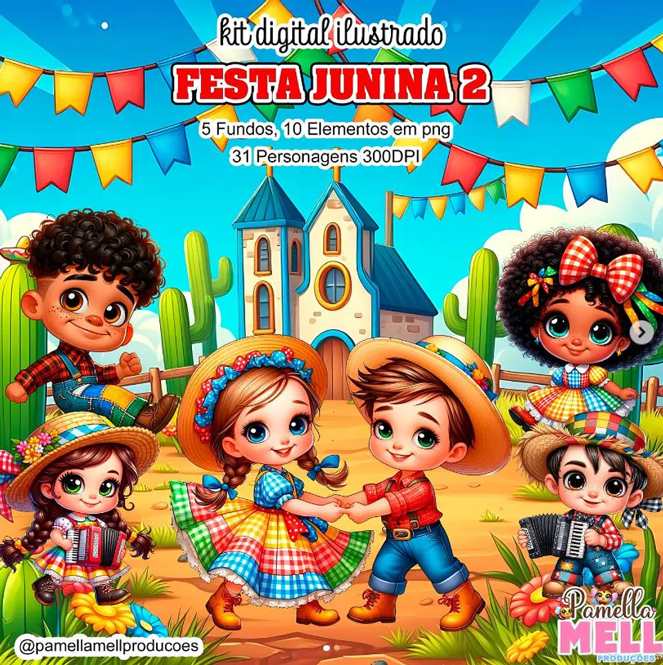 Kit Digital Festa Junina 3D 1