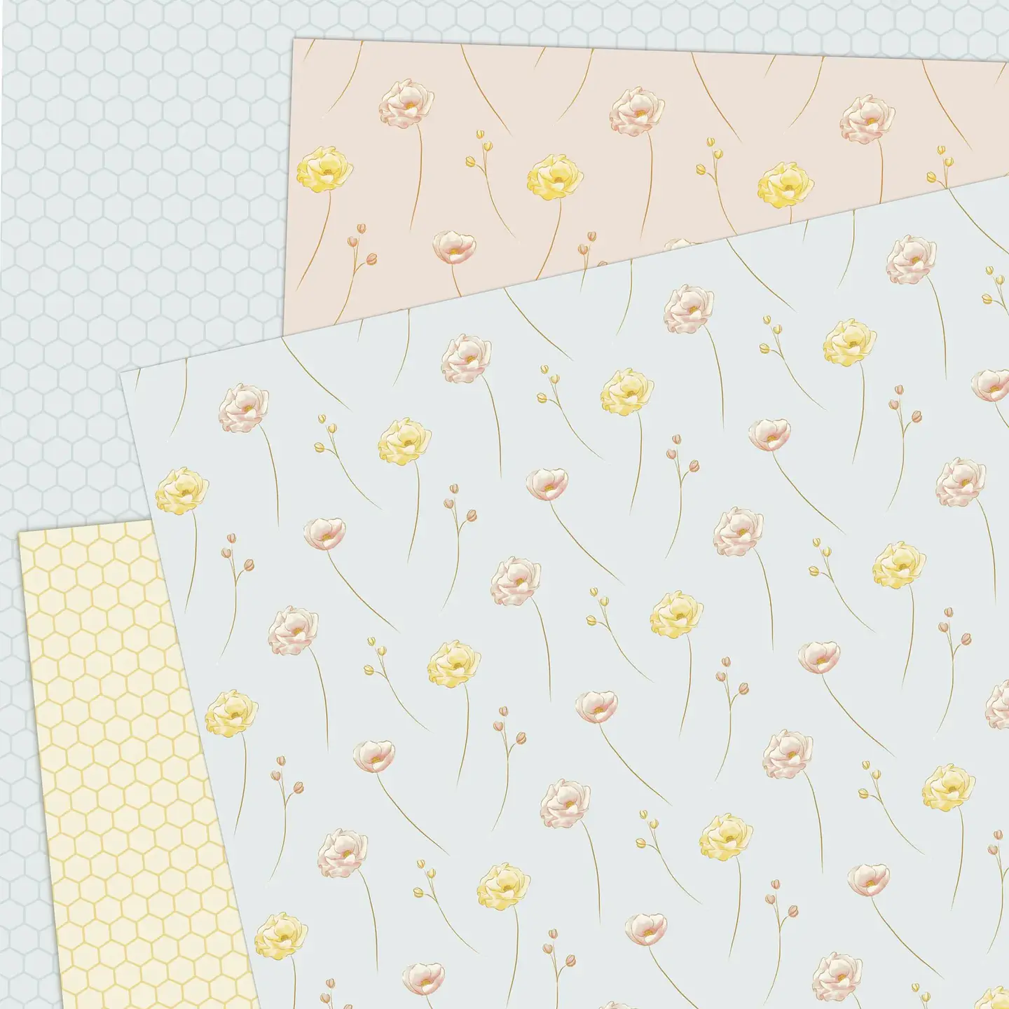 Kit Digital Papéis Bee Abelhinha Aquarela - Lolly top 3