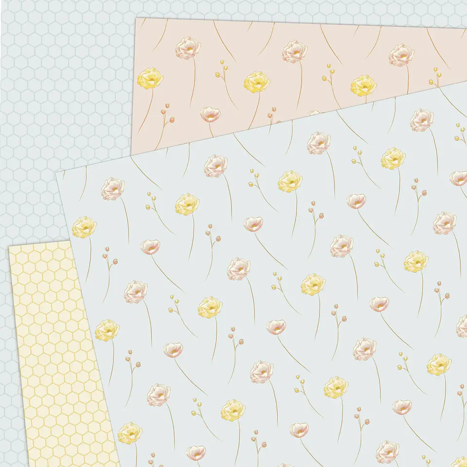 Kit Digital Papéis Bee Abelhinha Aquarela - Lolly top 3