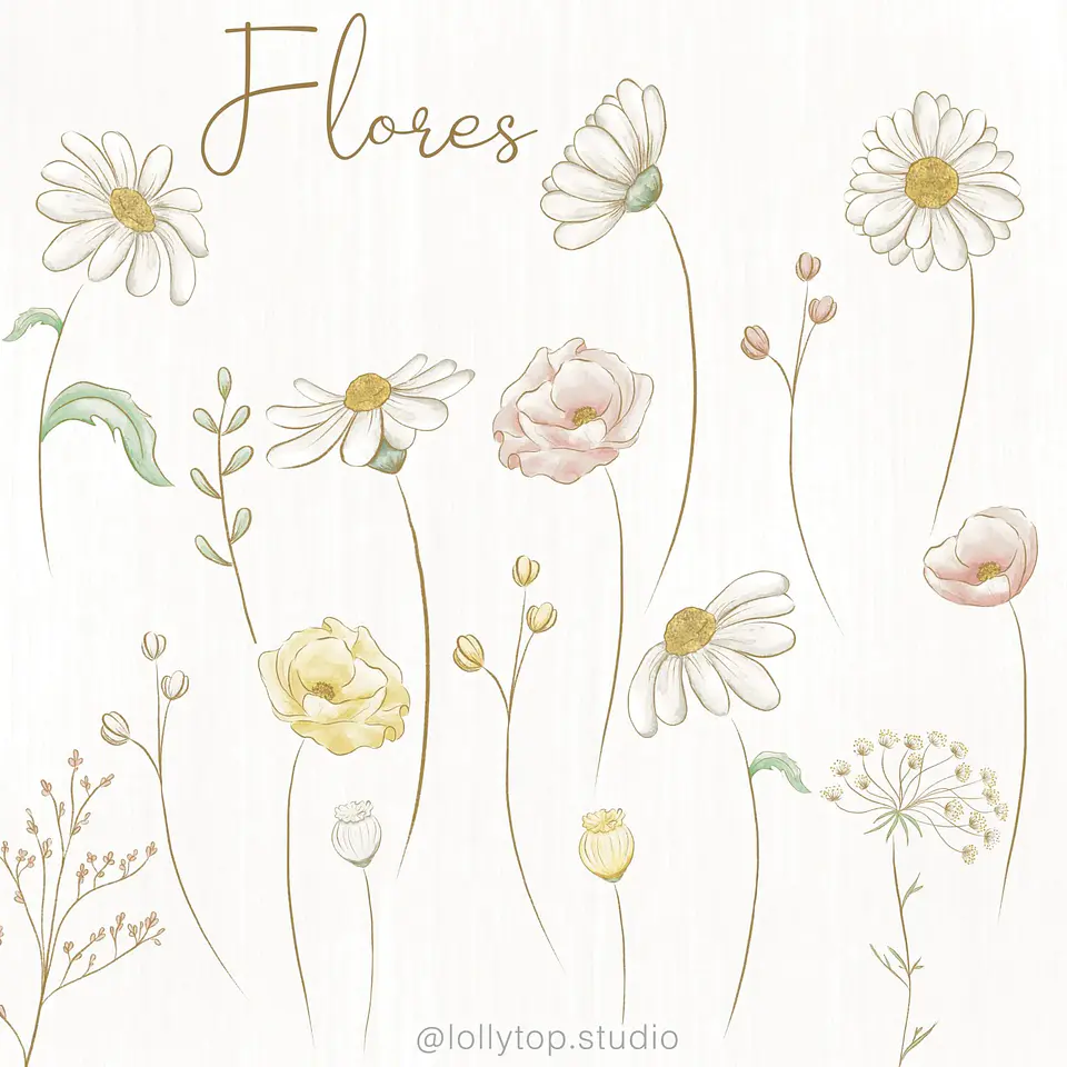 Kit Digital Ilustrações Bee Abelhinha Aquarela - Lolly top 3
