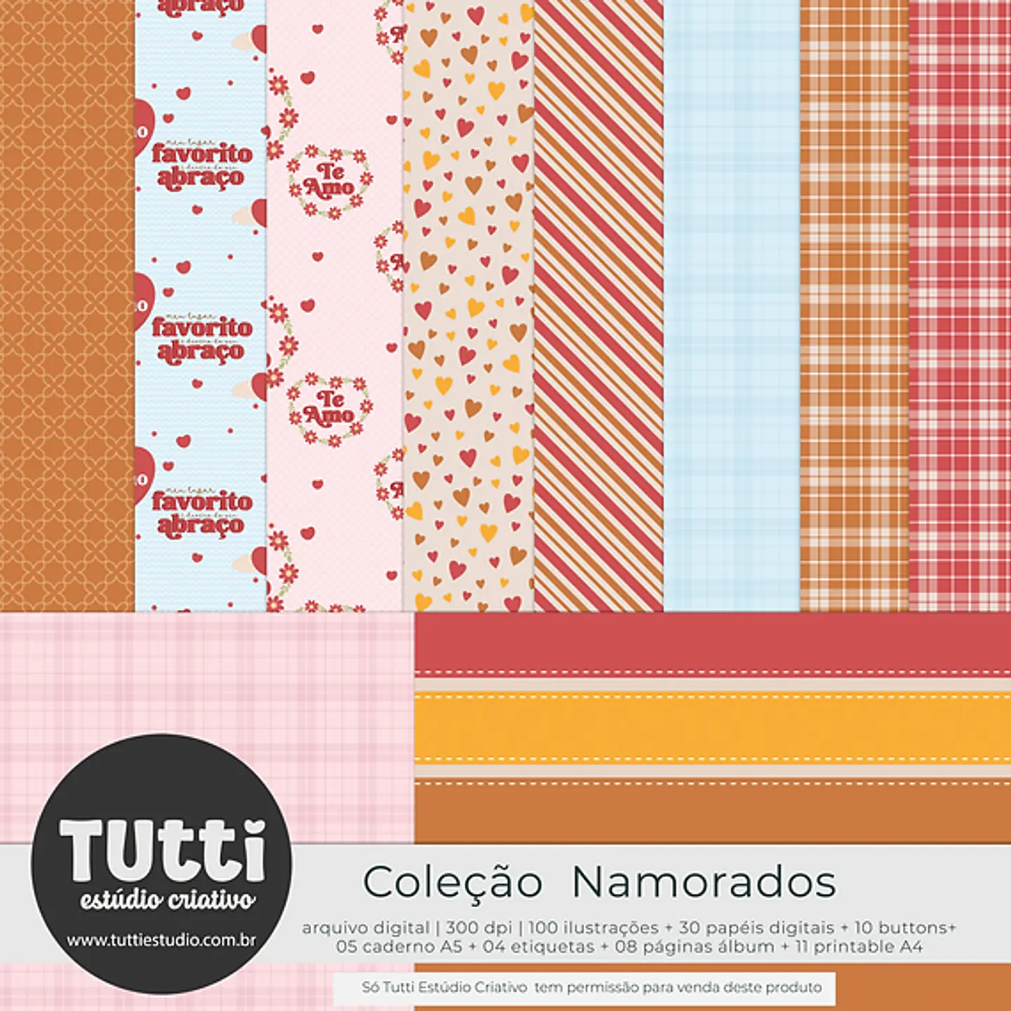Kit Digital Dia dos Namorados Ursinhos - Estudio Tutti 4