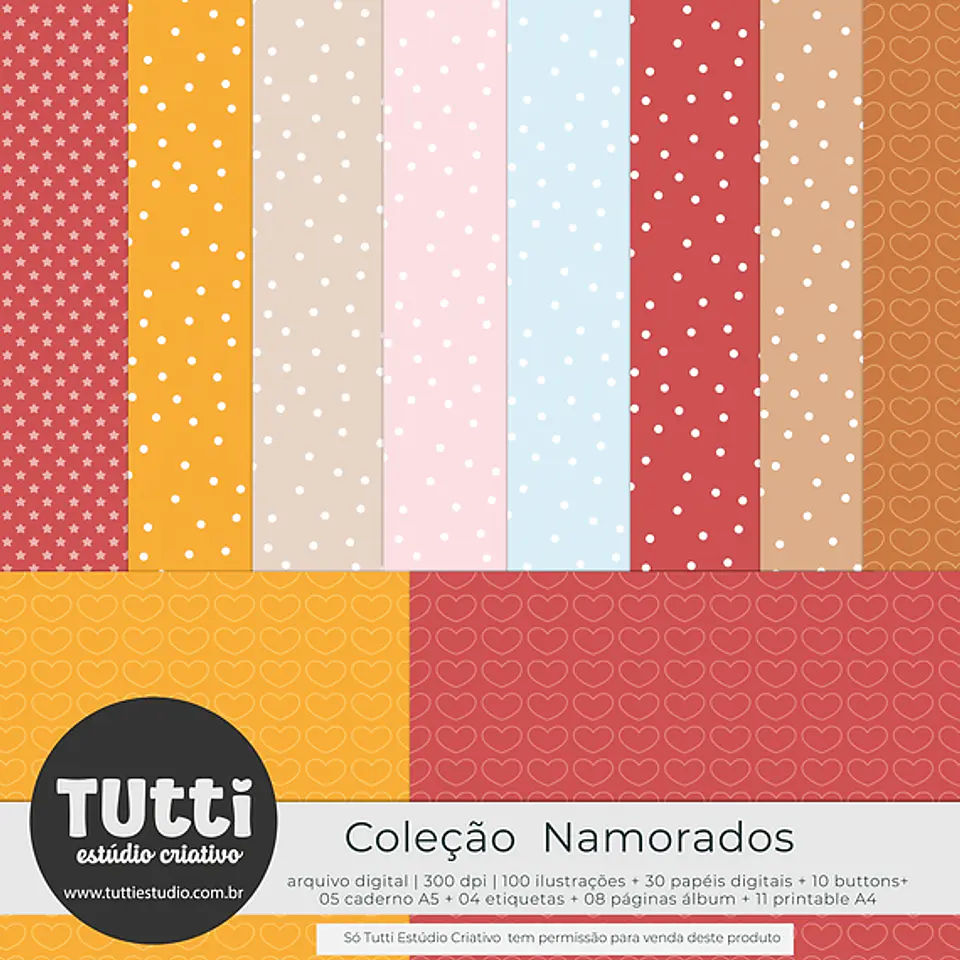 Kit Digital Dia dos Namorados Ursinhos - Estudio Tutti 14