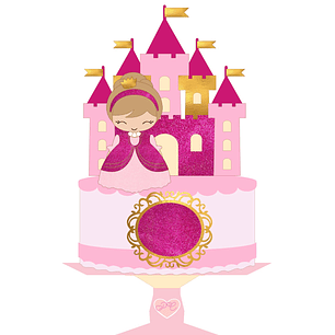 Arquivo Topo de Bolo Princesa Castelo - EM CAMADAS