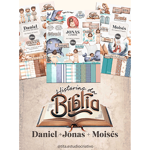 Kit Digital Histórias da Bíblia Combo Daniel, Jonas e Moisés - TITA