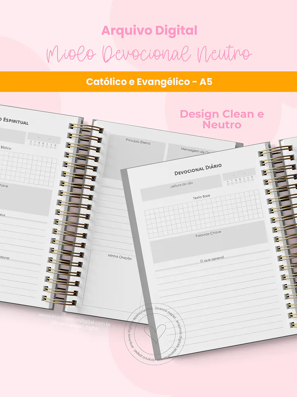 Arquivo Encadernação Miolo Devocional Neutro - BRANCO PAPEL 1
