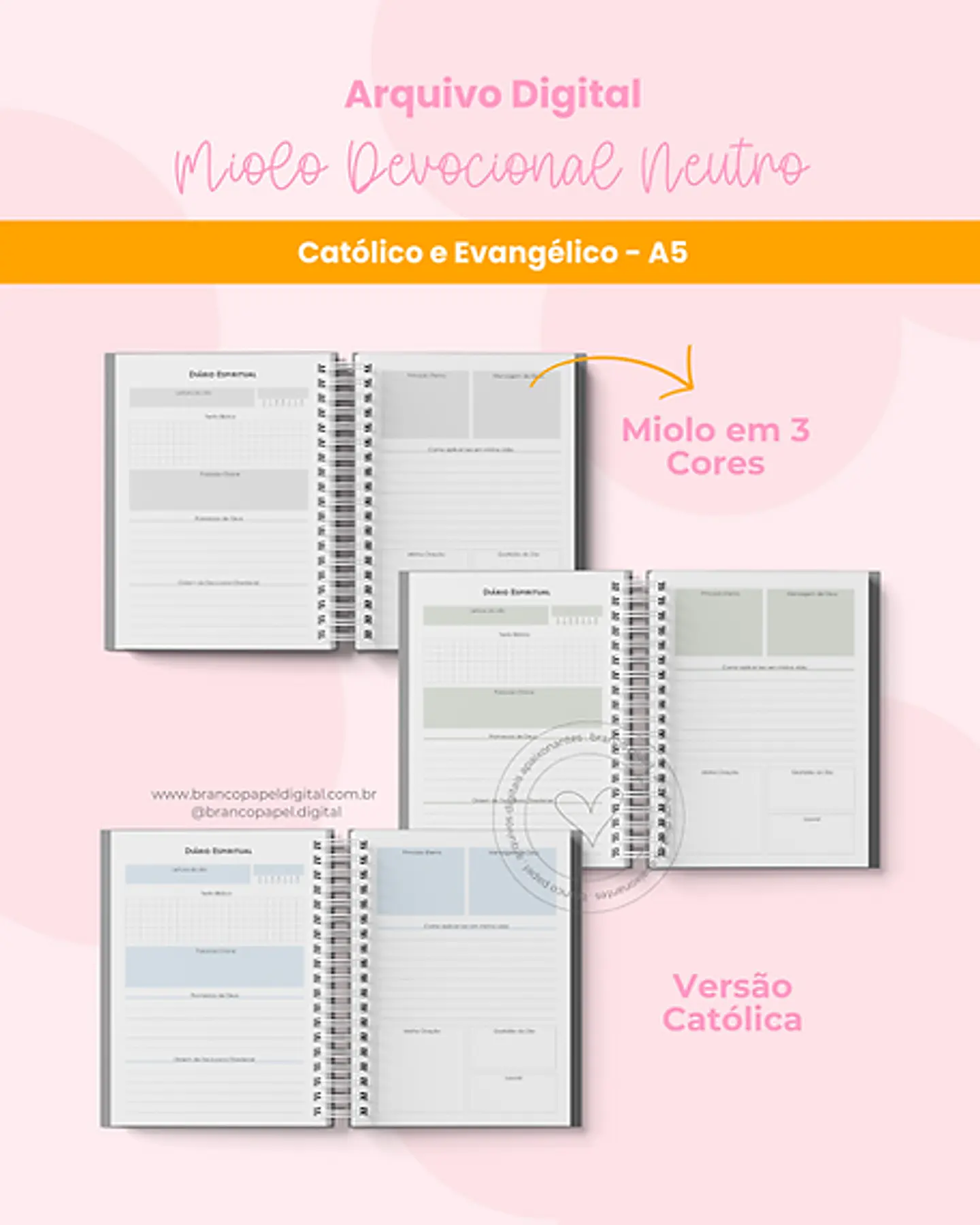 Arquivo Encadernação Miolo Devocional Neutro - BRANCO PAPEL 2