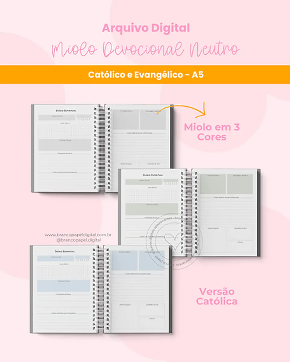 Arquivo Encadernação Miolo Devocional Neutro - BRANCO PAPEL 2