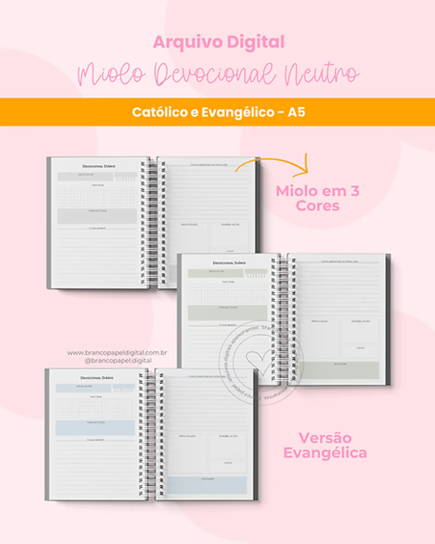 Arquivo Encadernação Miolo Devocional Neutro - BRANCO PAPEL 3