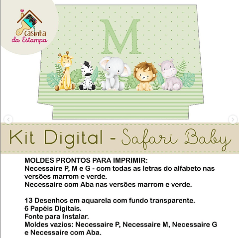 Arquivo Subllimação Bolsas Safari - Casinha da Estampa